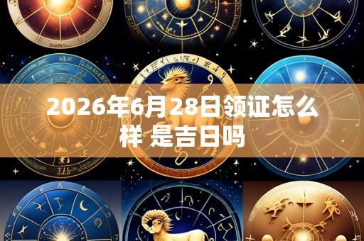 2026年6月28日领证怎么样 是吉日吗