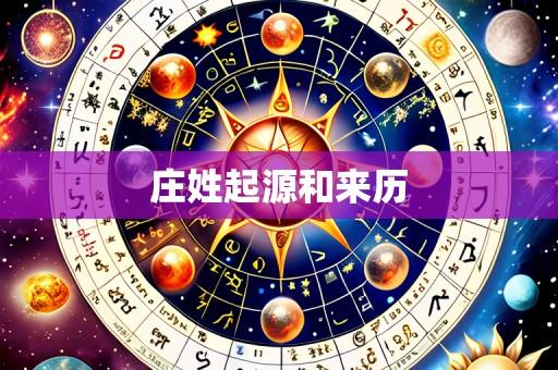 庄姓起源和来历