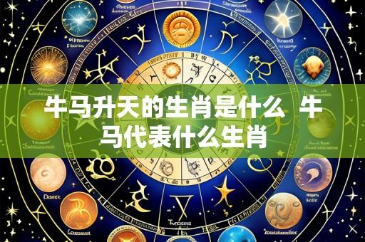 牛马升天的生肖是什么 牛马代表什么生肖