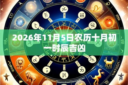 2026年11月5日农历十月初一时辰吉凶