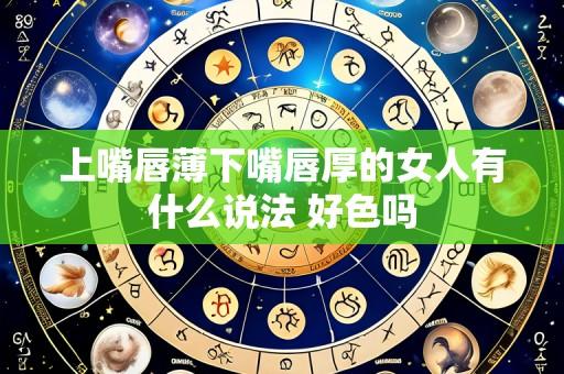 上嘴唇薄下嘴唇厚的女人有什么说法 好色吗