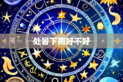 处暑下雨好不好