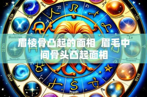 眉棱骨凸起的面相 眉毛中间骨头凸起面相