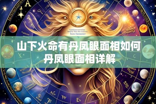 山下火命有丹凤眼面相如何 丹凤眼面相详解