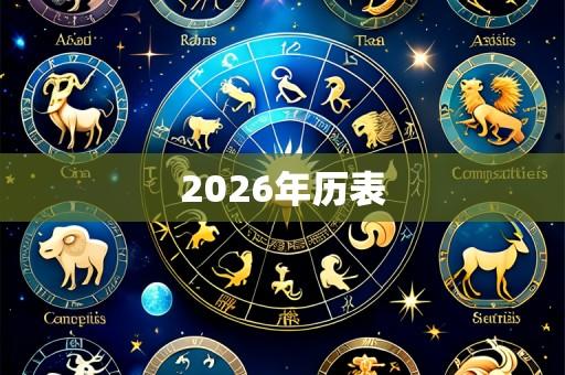 2026年历表