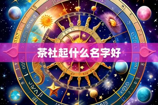 茶社起什么名字好