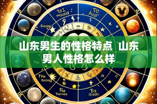 山东男生的性格特点  山东男人性格怎么样
