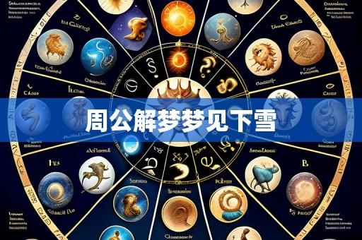 周公解梦梦见下雪
