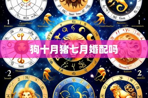 狗十月猪七月婚配吗