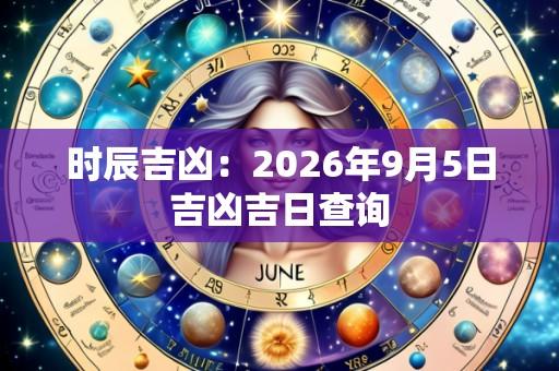 时辰吉凶:2026年9月5日吉凶吉日查询
