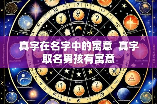 真字在名字中的寓意  真字取名男孩有寓意