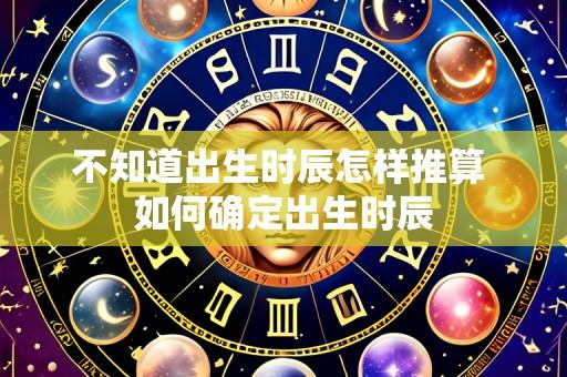 不知道出生时辰怎样推算 如何确定出生时辰