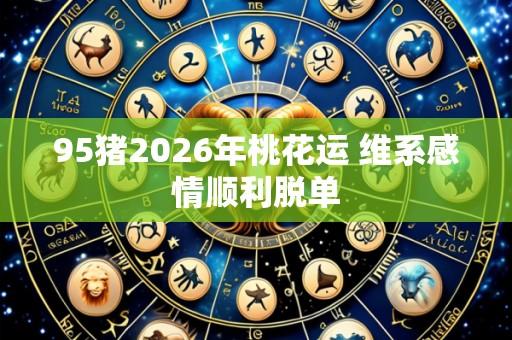 95猪2026年桃花运 维系感情顺利脱单
