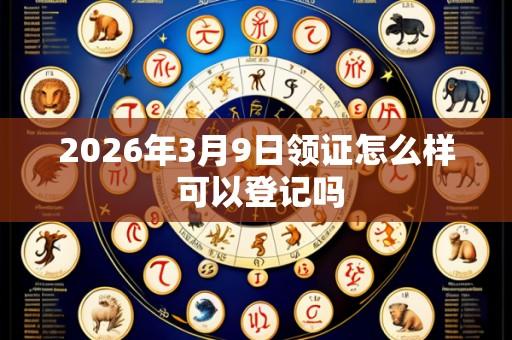 2026年3月9日领证怎么样 可以登记吗