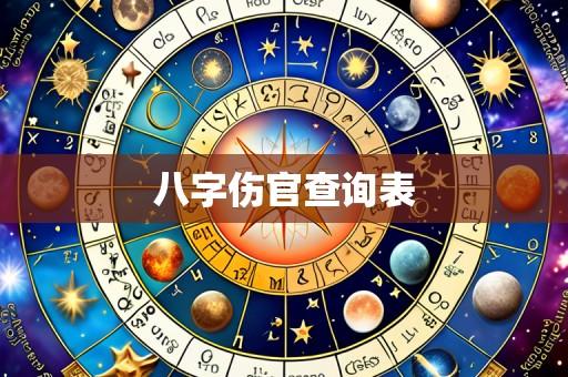 八字伤官查询表
