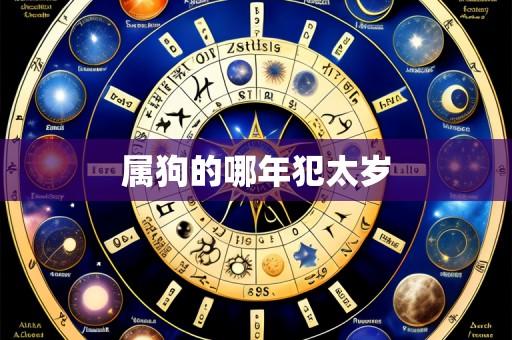 属狗的哪年犯太岁