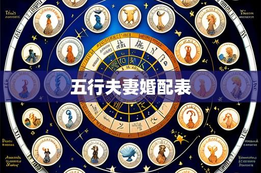 五行夫妻婚配表