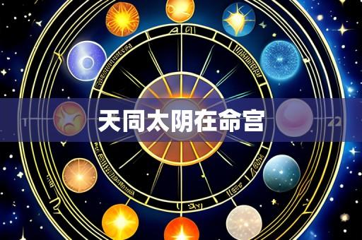 天同太阴在命宫