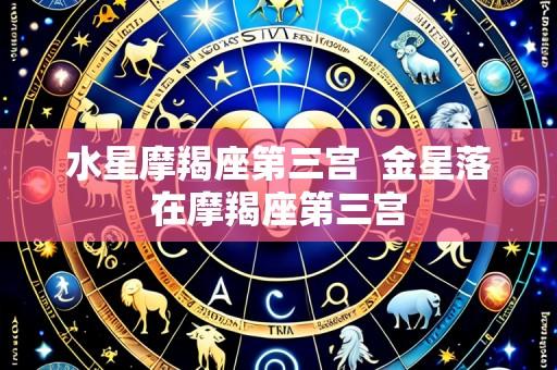 水星摩羯座第三宫 金星落在摩羯座第三宫