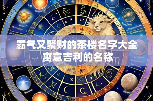霸气又聚财的茶楼名字大全 寓意吉利的名称