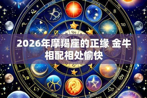 2026年摩羯座的正缘 金牛相配相处愉快