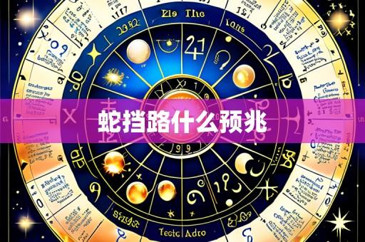 蛇挡路什么预兆