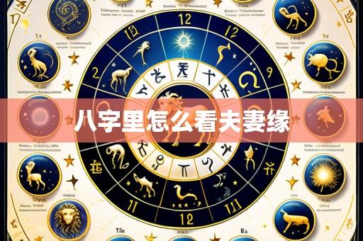 八字里怎么看夫妻缘