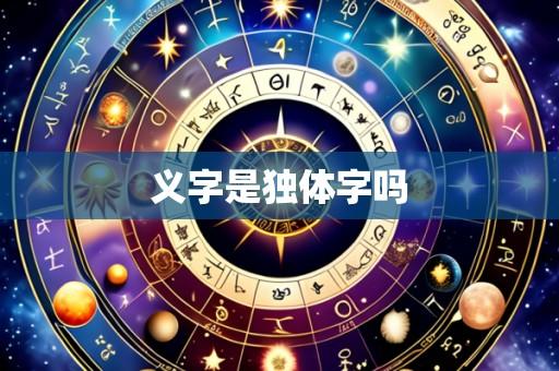 义字是独体字吗