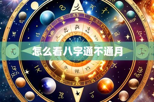怎么看八字通不通月