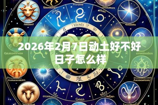 2026年2月7日动土好不好 日子怎么样