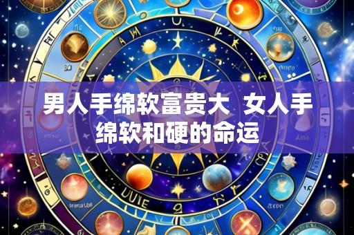 男人手绵软富贵大 女人手绵软和硬的命运