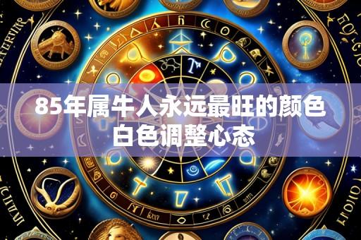 85年属牛人永远最旺的颜色 白色调整心态