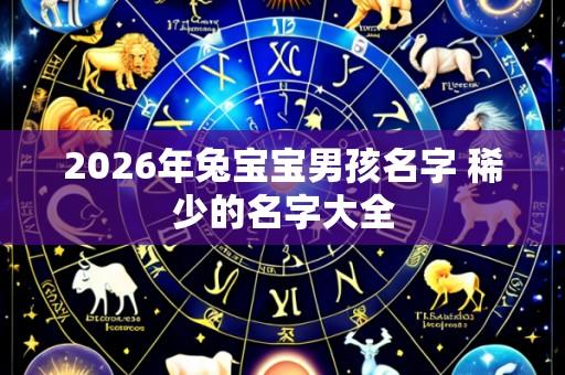 2026年兔宝宝男孩名字 稀少的名字大全