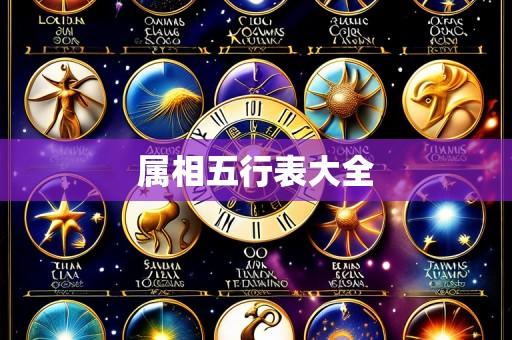 属相五行表大全
