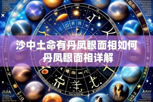 沙中土命有丹凤眼面相如何 丹凤眼面相详解