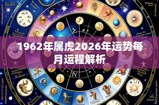 1962年属虎2026年运势每月运程解析