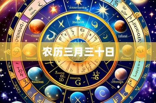 农历三月三十日