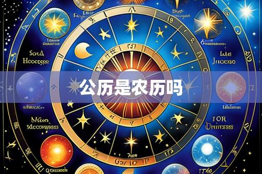 公历是农历吗