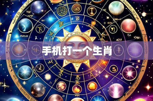 手机打一个生肖