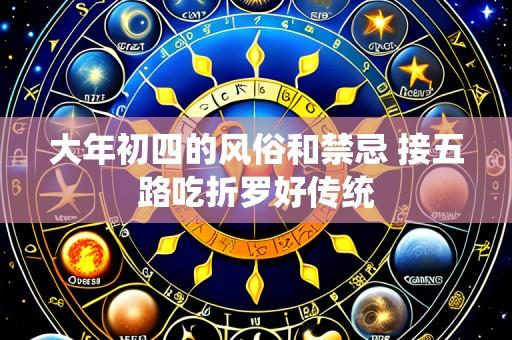 大年初四的风俗和禁忌 接五路吃折罗好传统