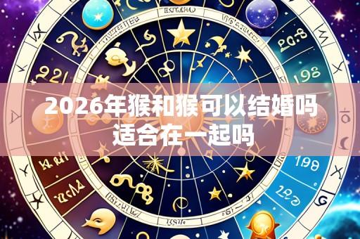 2026年猴和猴可以结婚吗 适合在一起吗