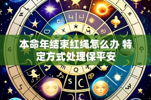 本命年结束红绳怎么办 特定方式处理保平安