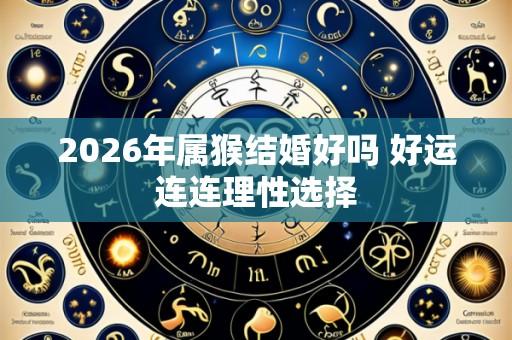 2026年属猴结婚好吗 好运连连理性选择
