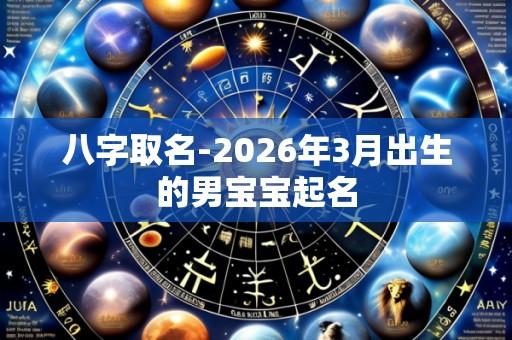 八字取名-2026年3月出生的男宝宝起名