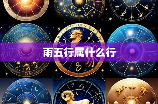 雨五行属什么行