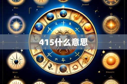415什么意思