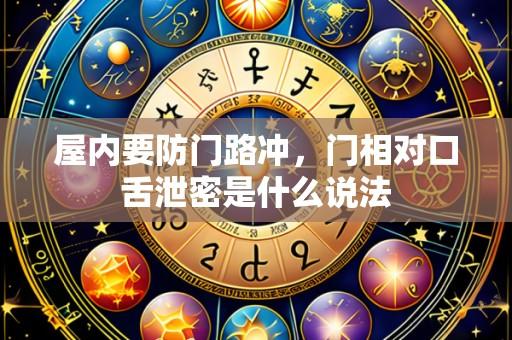屋内要防门路冲,门相对口舌泄密是什么说法