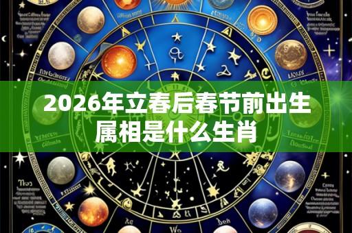 2026年立春后春节前出生属相是什么生肖
