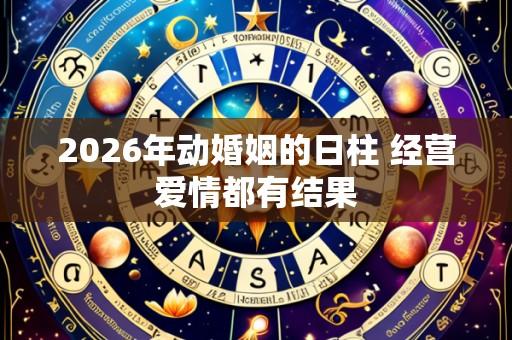 2026年动婚姻的日柱 经营爱情都有结果