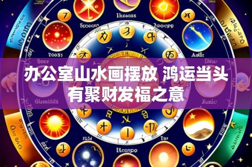 办公室山水画摆放 鸿运当头有聚财发福之意